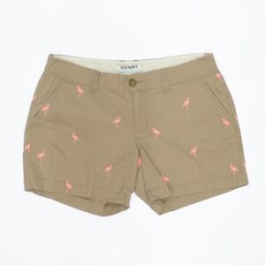 0057 Old Navy Size 4 Flamingo Khaki Chino Shorts